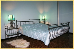 Кровать с кованой спинкой в Mebel-Fraid - кованая мебель, кованые односпальные и двуспальные кровати