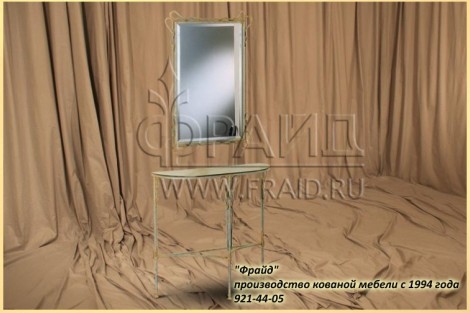 Кованная мебель Кованное зеркало и консоль Нея