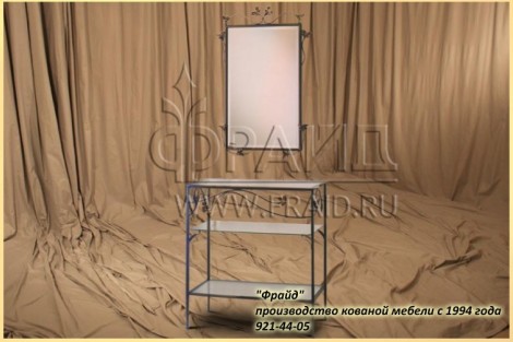 Мебель кованная Зеркало кованое и консоль Рокотка