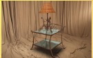 Мебель кованая Кованный прикроватный столик Верда