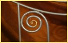 Декоративный кованый элемент кованой кровати Лучеса